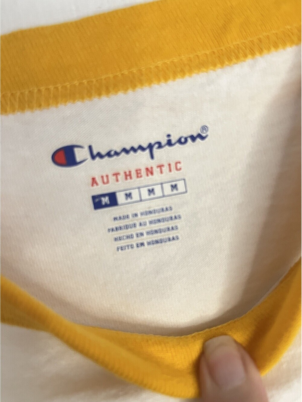 Champion Two Tone Color Block College Cotton Shirt - Picture 5 of 8